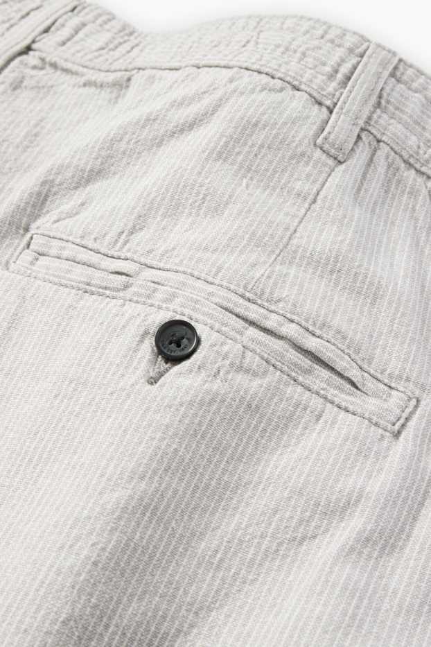 Uomo - Shorts - a righe - grigio chiaro