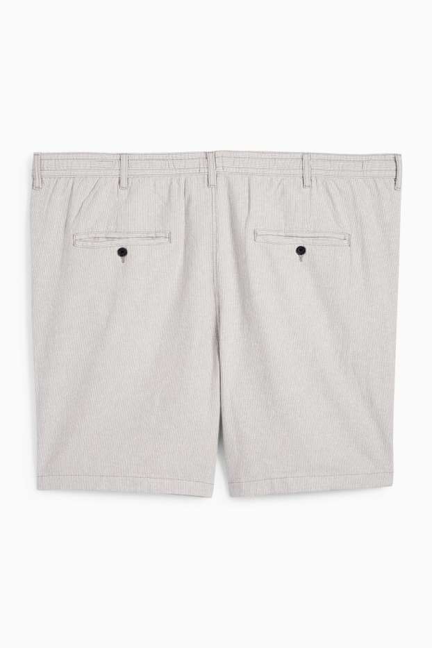 Uomo - Shorts - a righe - grigio chiaro