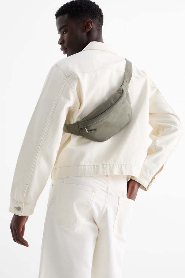Hommes - Sac banane - gris foncé