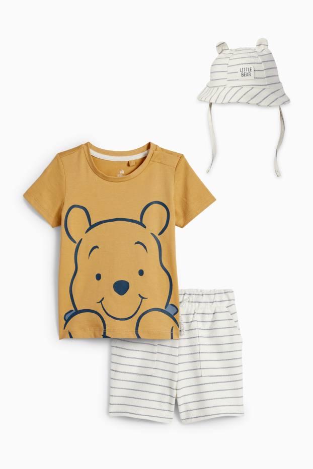Baby Jungen - Winnie Puuh - Baby-Outfit - 3 teilig - hellorange