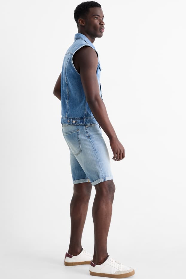 Hommes - Short en jean - jean bleu clair