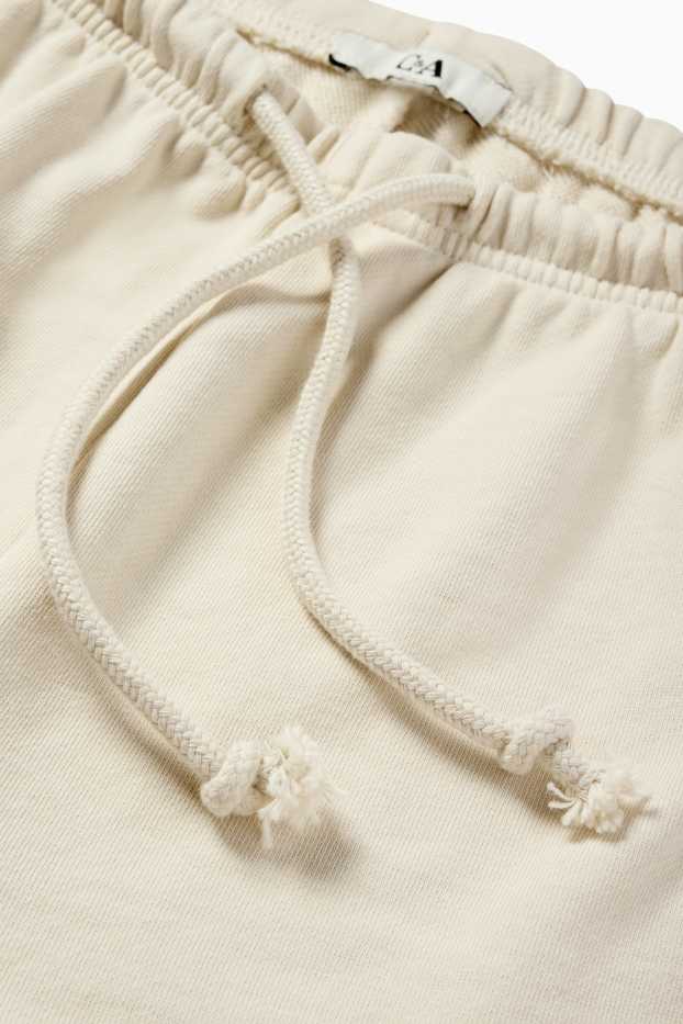 Femmes - Short en molleton - beige