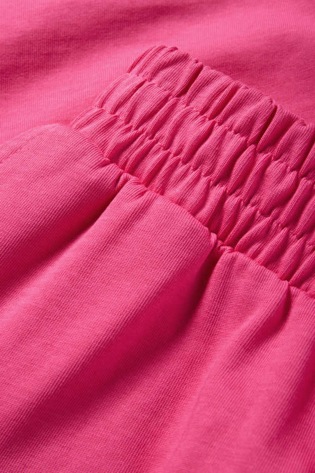 Femmes - Short basique en molleton - rose