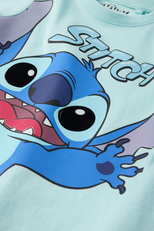 Děti - chlapci - Lilo & Stitch - tričko s krátkým rukávem - tyrkysová