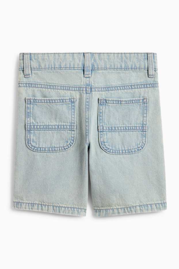 Children Boys - Denim shorts - denim-light blue