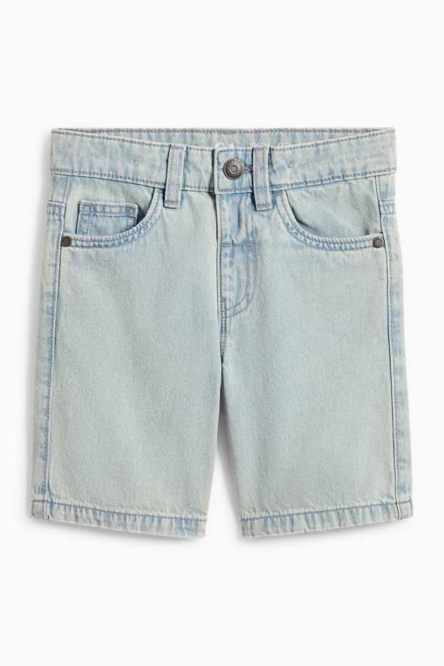 Children Boys - Denim shorts - denim-light blue