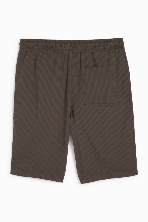 Hommes - Short - gris / marron