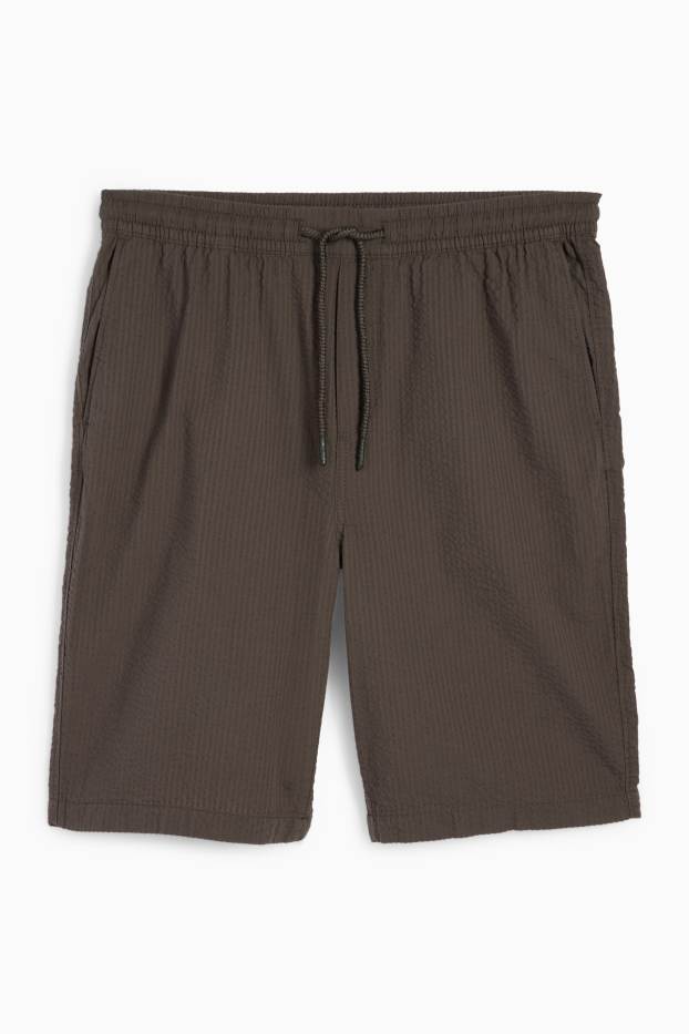 Hommes - Short - gris / marron
