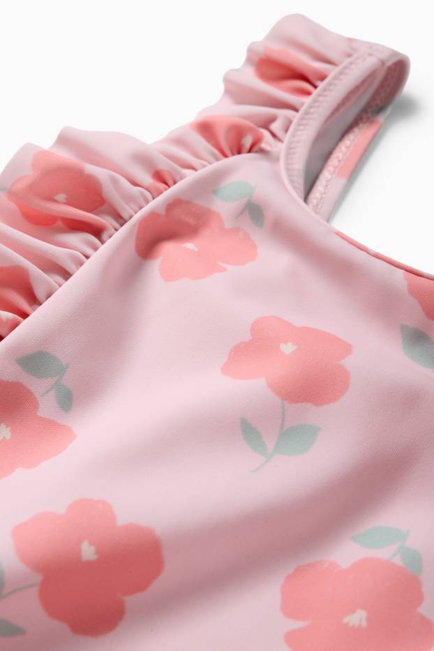 Baby Girls - Swimsuit - LYCRA® XTRA LIFE™ - floral - rose