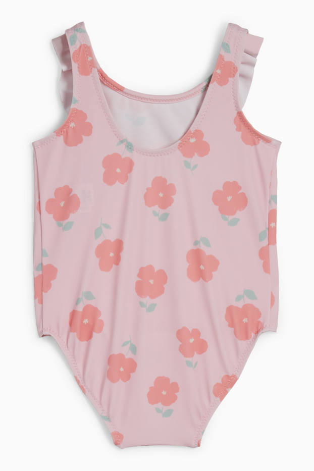 Baby Girls - Swimsuit - LYCRA® XTRA LIFE™ - floral - rose