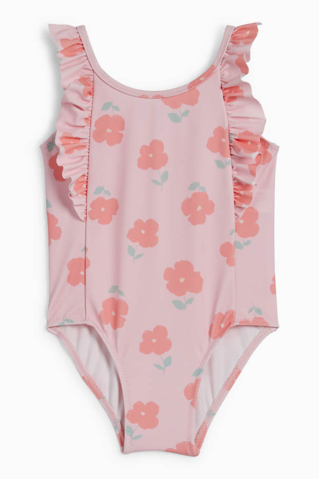 Baby Girls - Swimsuit - LYCRA® XTRA LIFE™ - floral - rose