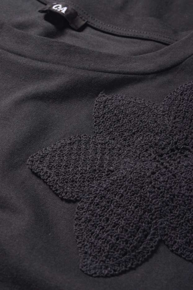 Dona - Samarreta de màniga curta - regular fit - negre