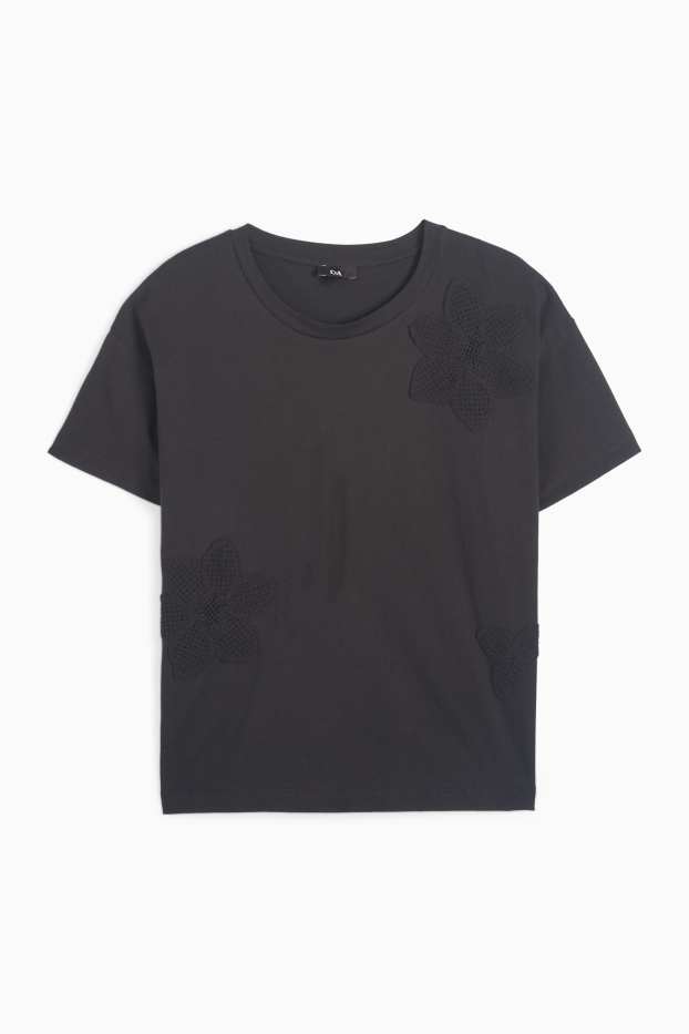 Dona - Samarreta de màniga curta - regular fit - negre