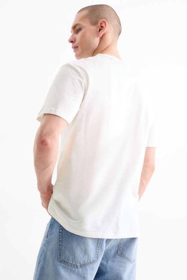 Herren - T-Shirt - Relaxed Fit - weiß