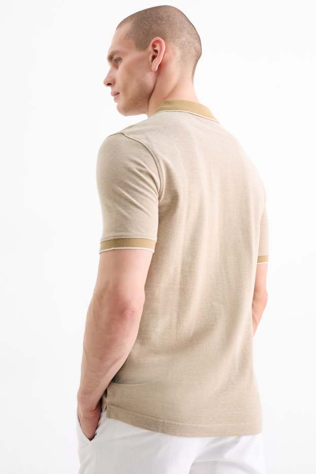Home - Polo - regular fit - beix