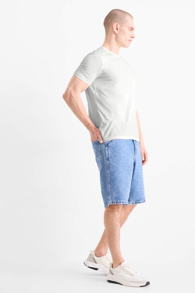 Uomo - Shorts di jeans - jeans blu