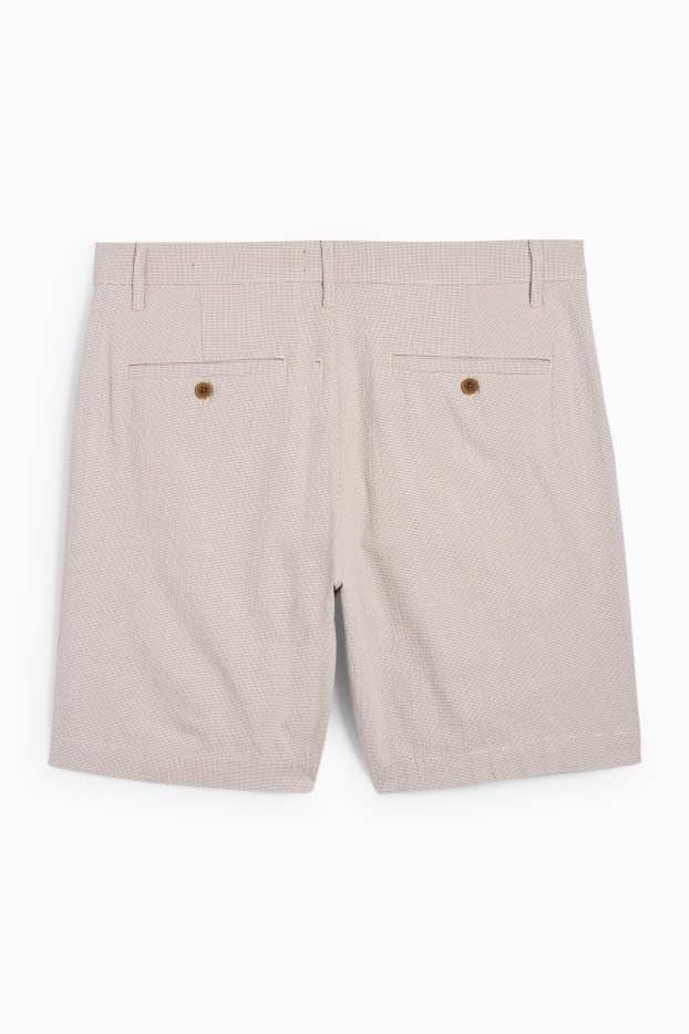 Herren - Shorts - strukturiert - beige