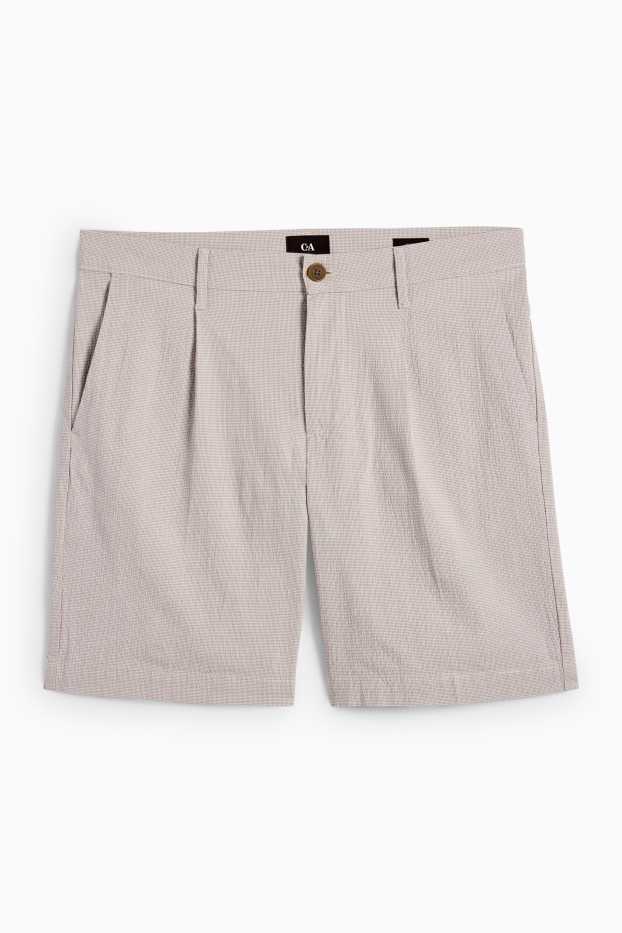 Herren - Shorts - strukturiert - beige