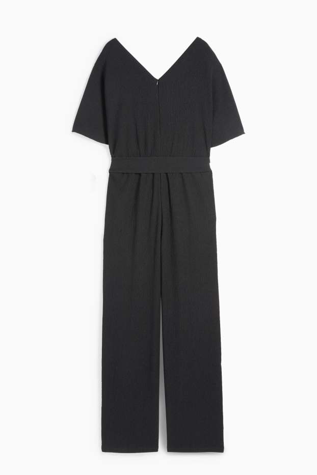 Femmes - Combinaison - texturée - noir