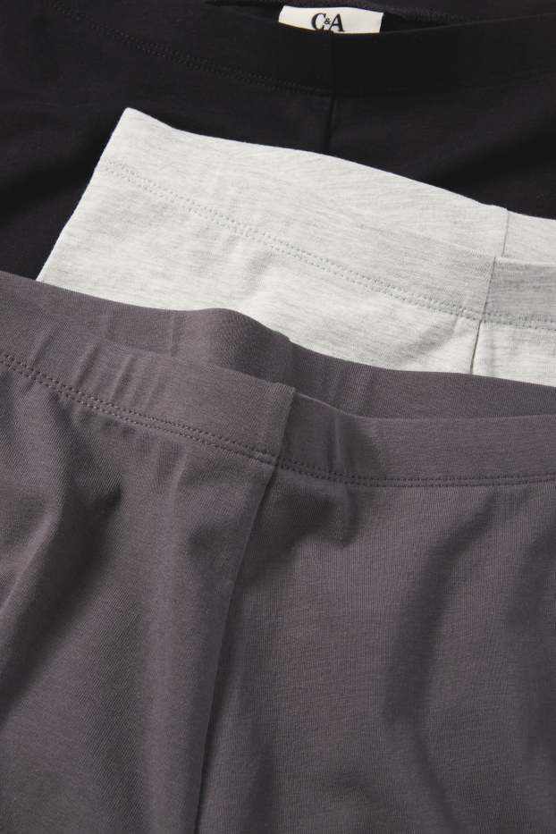 Bambine - Confezione da 5 - bermuda ciclista - grigio scuro