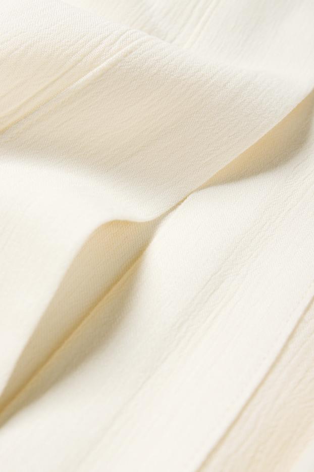 Femmes - Kimono - texturé - blanc crème