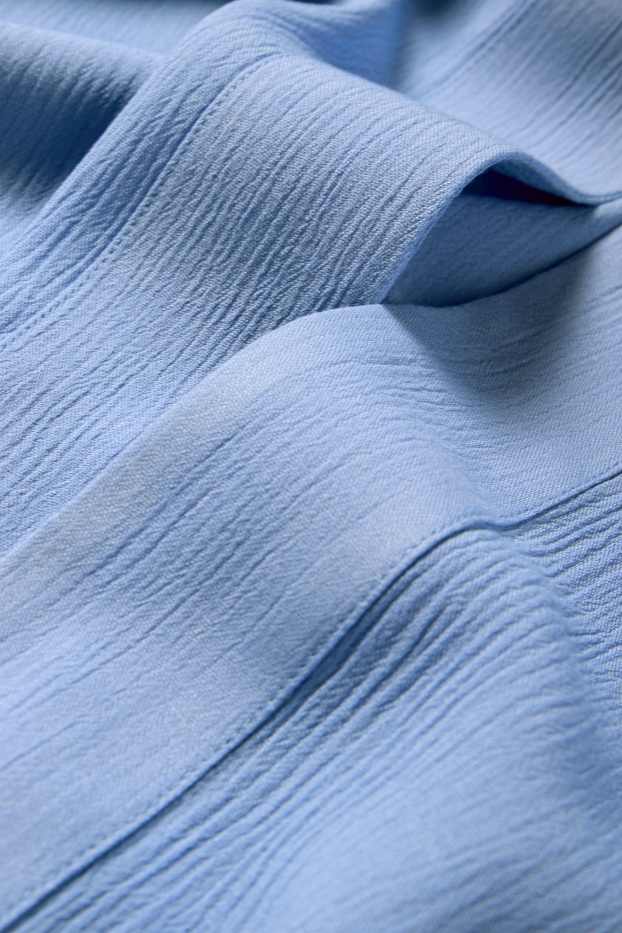 Femmes - Kimono - texturé - bleu