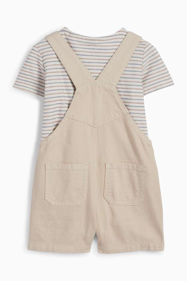 Baby Boys - Baby outfit - 2 piece - light beige