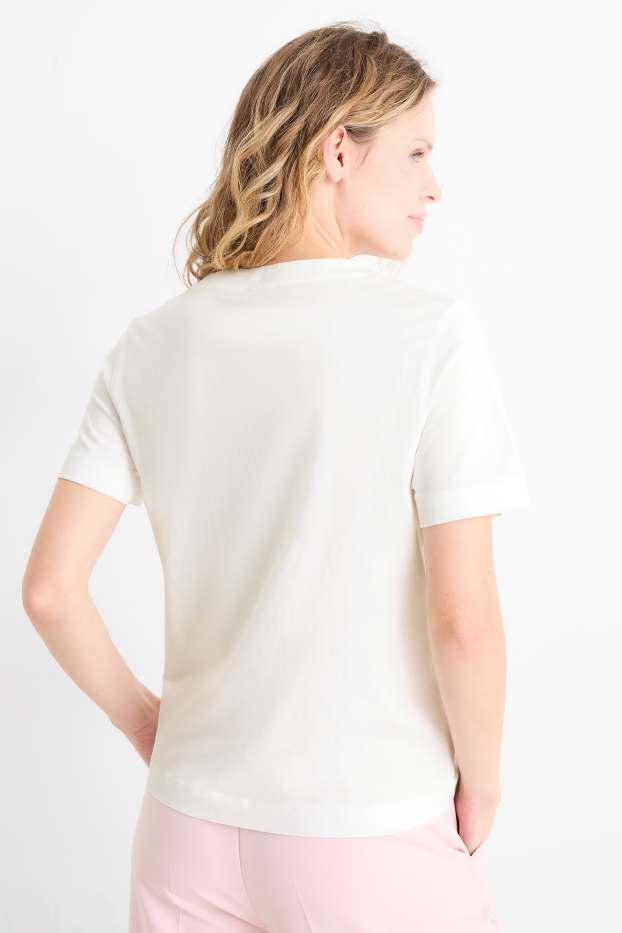 Femmes - T-shirt - regular fit - blanc