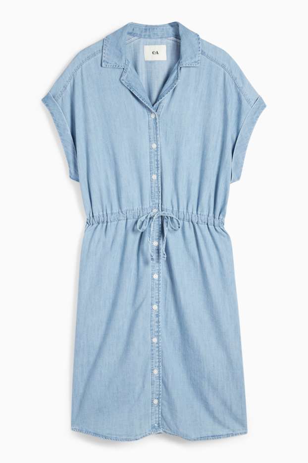 Donna - Vestito a blusa di jeans - jeans azzurro
