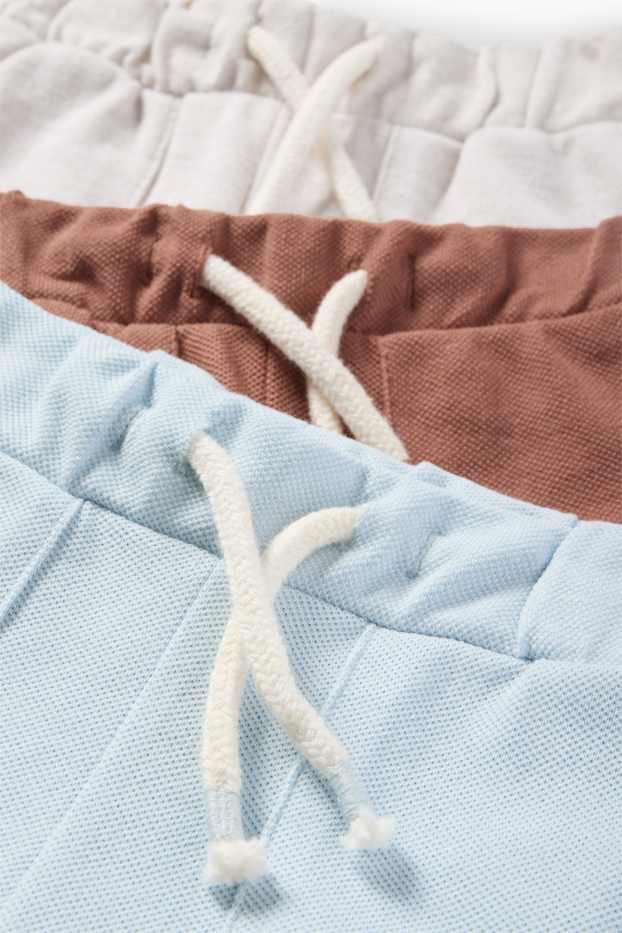 Bébés garçons - Lot de 3 - shorts bébé - marron / bleu