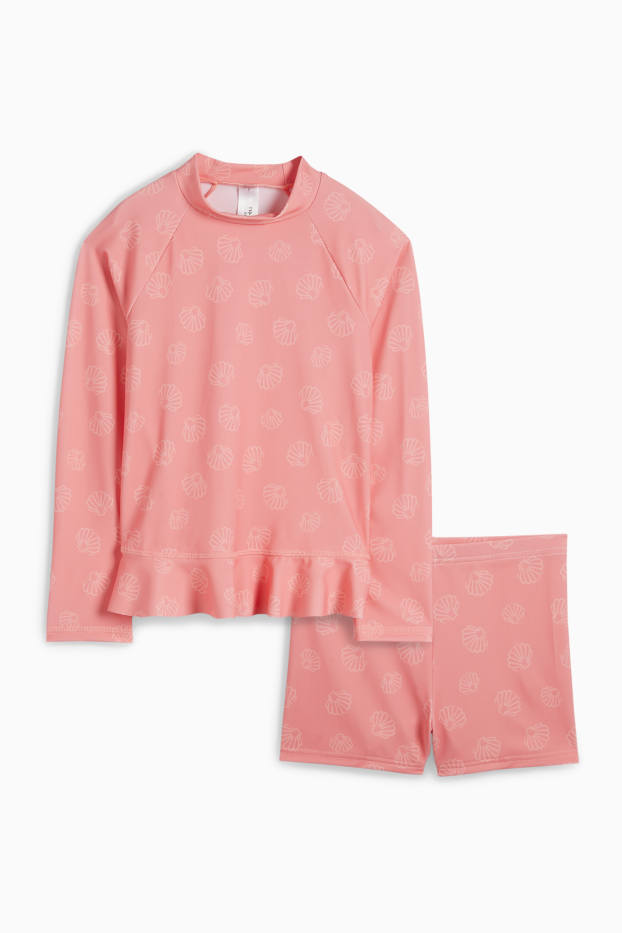 Baby Girls - Mussel - UV baby swimming outfit - LYCRA® XTRA LIFE™ - 2 piece - rose