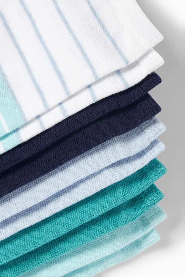 Dámské - Multipack 5 ks - ponožky do tenisek s motivem - Snoopy - mátově zelená