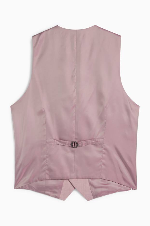 Men - Mix & match suit waistcoat - regular fit - stretch - light violet