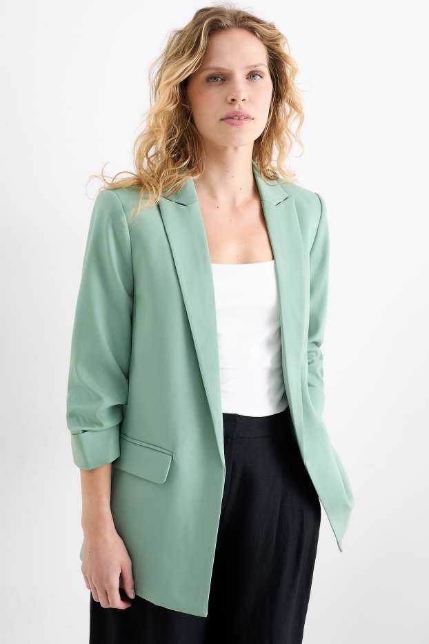 Dona - Longblazer formal - relaxed fit - verd menta