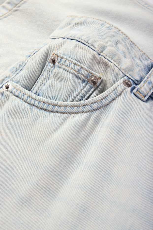 Dámské - Baggy jeans - mid waist - džíny - světle modré