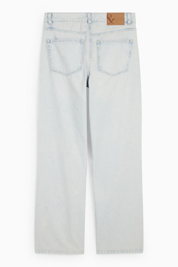 Dámské - Baggy jeans - mid waist - džíny - světle modré