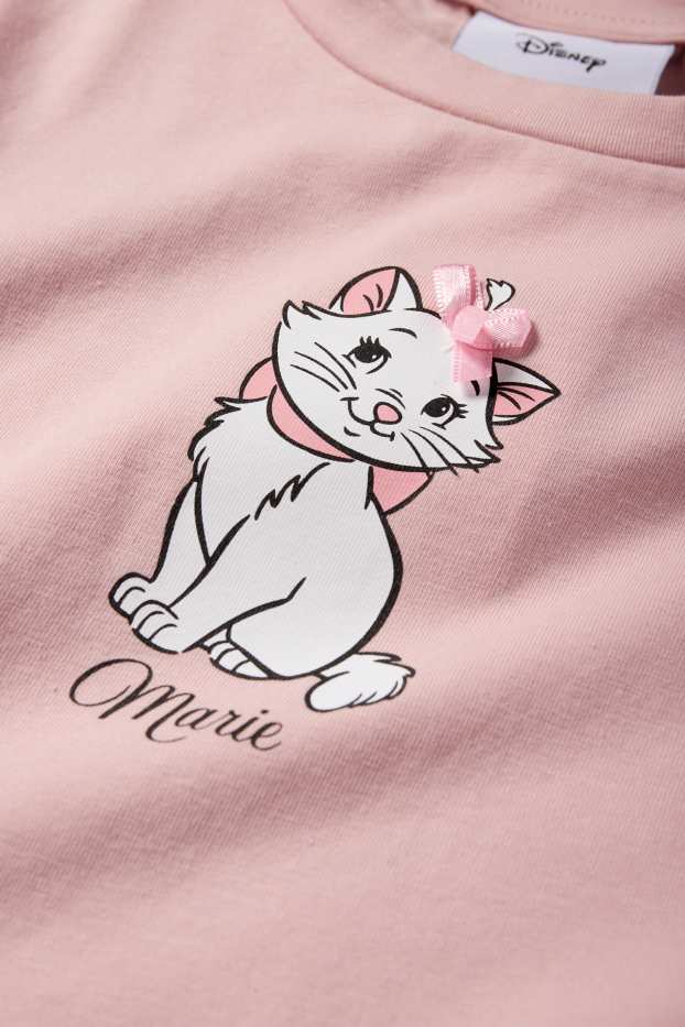 Femei - Tricou crop - Pisicile aristocrate - roz