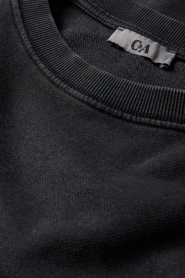 Femei - Tricou - supradimensionat - negru