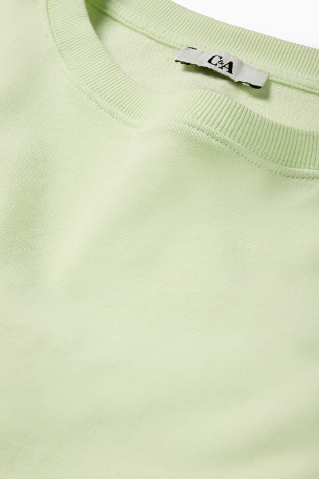 Femei - Tricou - supradimensionat - verde deschis