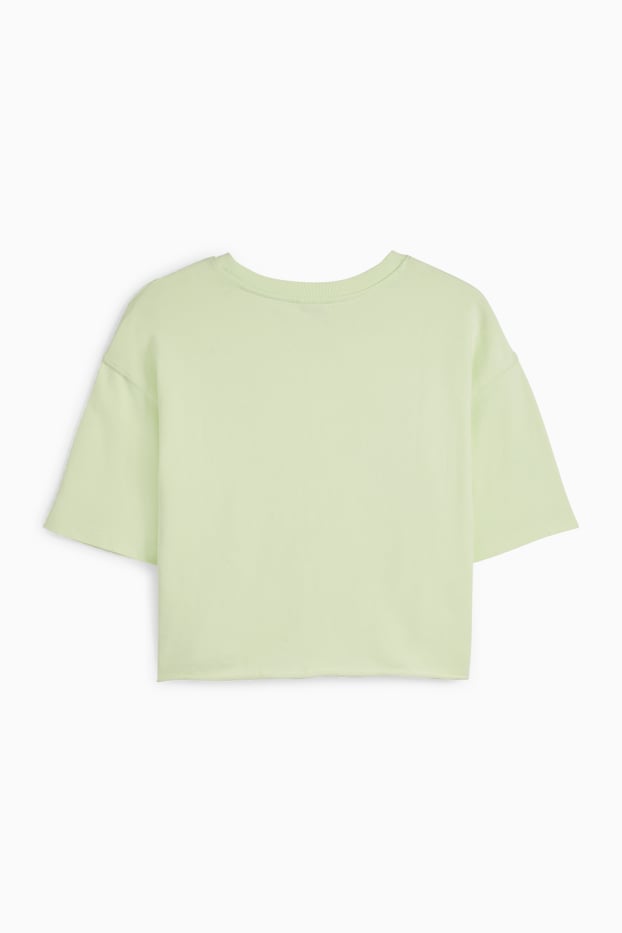 Femei - Tricou - supradimensionat - verde deschis