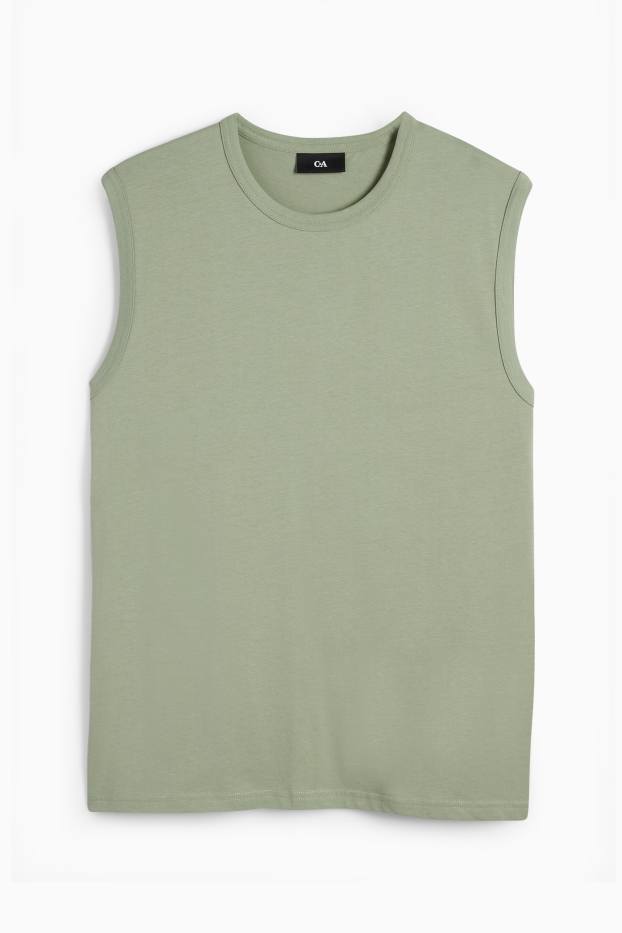 Heren - Tanktop - groen