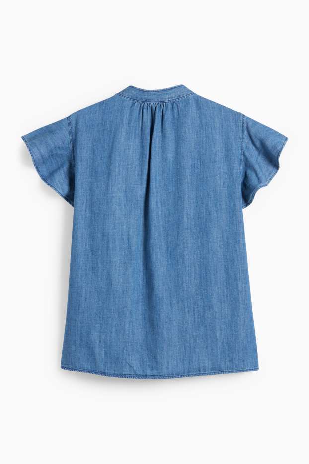 Damen - Jeansbluse - jeansblau