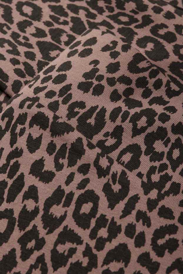 Donna - Leggings basic - fantasia - nero / beige