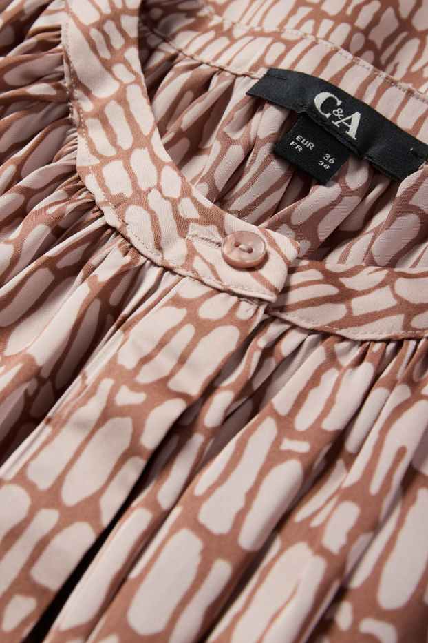 Femmes - Caraco - à motif - rose