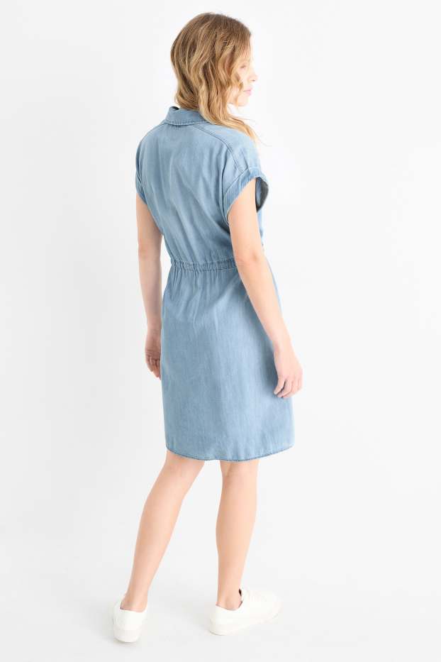 Donna - Vestito a blusa di jeans - jeans azzurro