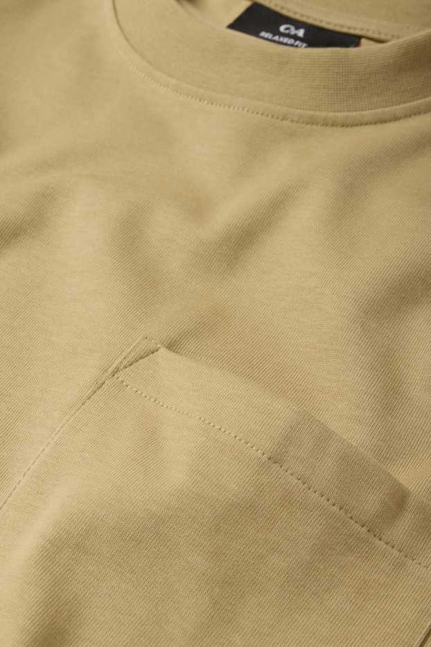 Heren - T-shirt - relaxed fit - groen