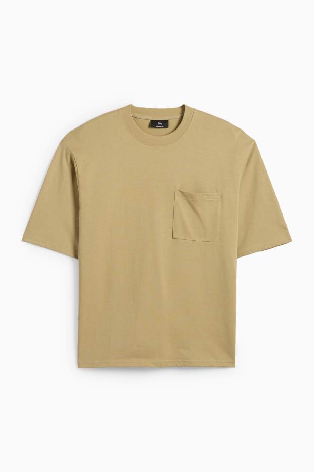 Heren - T-shirt - relaxed fit - groen