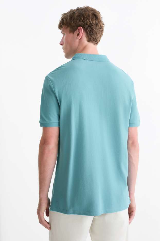 Herren - Poloshirt - türkis