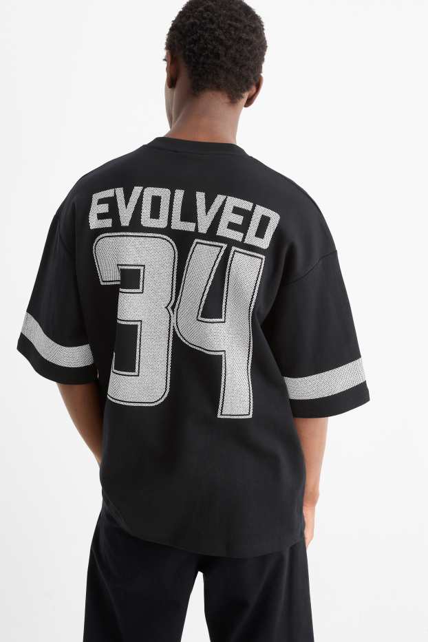 Herren - T-Shirt - Oversized - schwarz