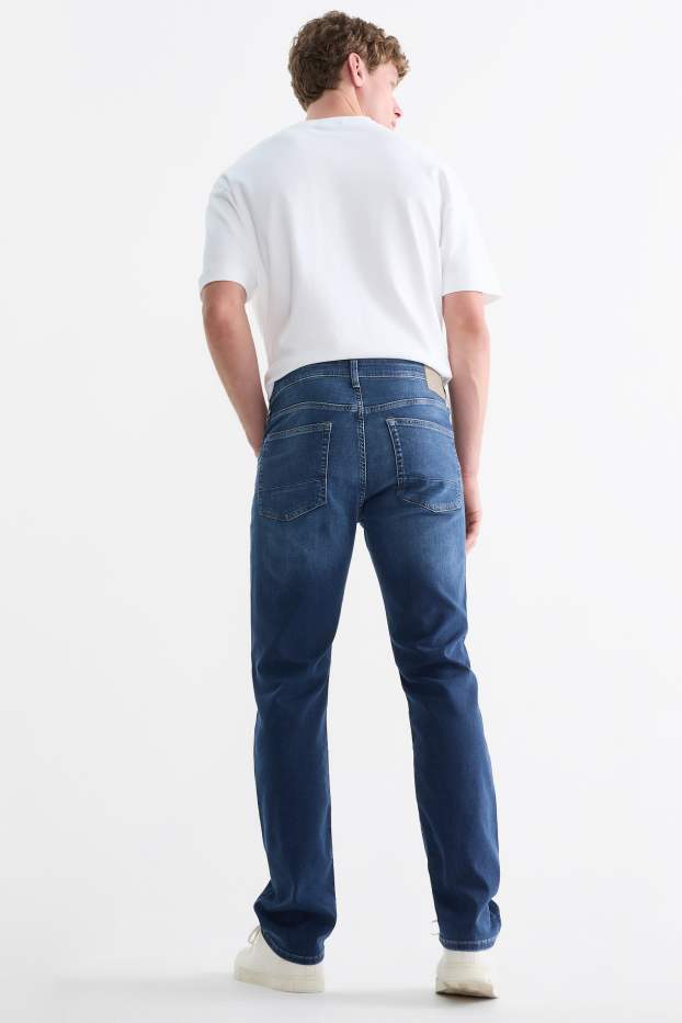 Hommes - Straight jean - Flex jog denim - LYCRA® - jean bleu foncé